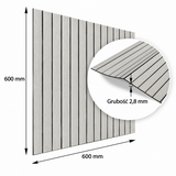 Self-Adhesive Slats Panel 60 × 60 cm WB-KC-423-25-0001