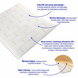 3D wall panel 70*77cm 3mm Brick White SW-00000174