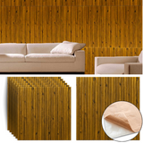 3D wall panel 70*70cm 8,5mm Bamboo Wood 072