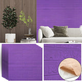 Self-adhesive 3D wall panel 70*77cm BRICK Purple 016-3
