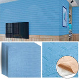 Panel ścienny 3D 70*77cm Brick Blue 005