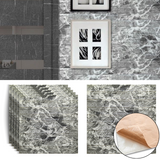 3D wall panel 70*77cm Marble Black White 061