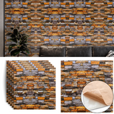 3D wall panel 70*77cm Old Brick Multi 045