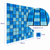 Self-Adhesive Glass Mosaic 30x30 cm. SW-00002354