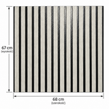 Self-Adhesive 3D Slat Wall Panels 68х67cm 5mm SW-00002532