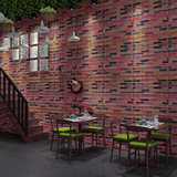3D wall panel 70*77cm 3mm Old Brick Red 047