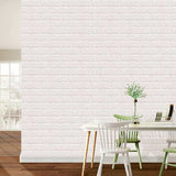 3D decorative wall panel in a roll 1990*70cm 3mm BRICK White 173 R001-3