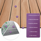 Self-Adhesive Slats Panel 60 × 60 cm WB-KC-58432