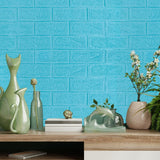 Self-adhesive 3D wall panel 70*77cm 5mm BRICK Turquoise 002-5