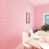 Self-adhesive 3D wall panel 70*77cm BRICK Pink 004-5