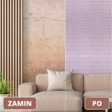 3D wall panel 70*77cm Brick Purple 015