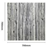 Panel ścienny 3D 70*70cm 6mm Drewno Czarny Biały 081