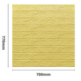 3D wall panel 70*77cm Brick Sand 009