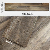 Self-adhesive vinyl tile 152,4*914,4*1,5mm WOOD Brown SVT-005