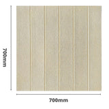 3D wall panel 70*70cm 4mm Wood Beige Yellow 091