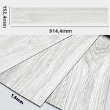 Self-adhesive vinyl tile 152,4*914,4*1,5mm WOOD Light grey SVT-014