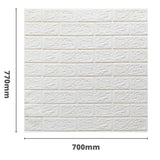 Panel ścienny 3D 70*77cm Brick White 001