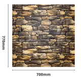 3D wall panel 70*77cm Old Brick Multi Mat 060