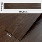 Self-adhesive vinyl tile 152,4*914,4*1,5mm WOOD Dark Brown SVT-011
