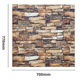 3D wall panel 70*77cm Old Brick Multi Mat 058
