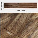 Vinyl tile 152,4*914,4*1,5mm Wood Dark Brown SVT-002