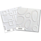 Samoprzylepny dekoracyjny panel ścienny 3D 30*30cm 8mm Biały 1001 TR-Q9