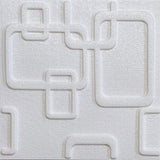 Self-adhesive 3D decorative wall panel 30*30cm 8mm White 1001 TR-Q9