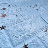 3D decorative wall panel 70*77cm Stars Blue 022