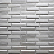 3D wall panel 70*77cm Brick Silver 034