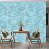 Self-adhesive 3D decorative wall panel 60*60cm 4mm Light Blue 196